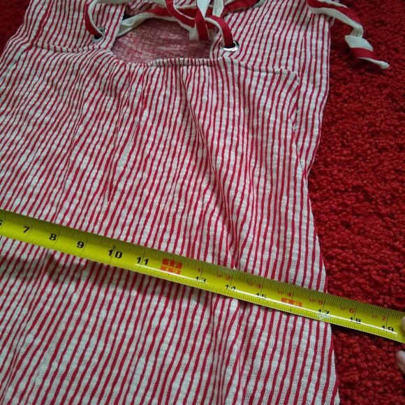 Zara lace up knit stripe maxi dress NWOT - Picture 10 of 13